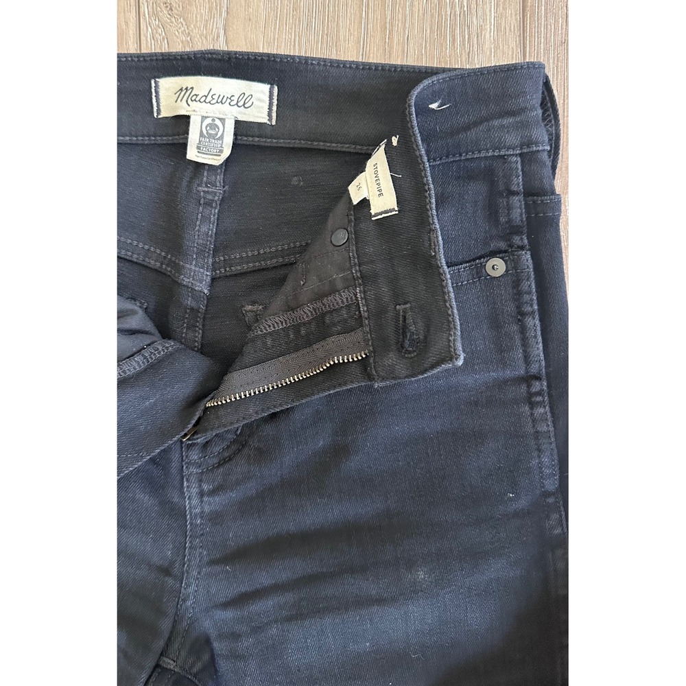 Madewell Stovepipe Straight Leg Denim Minimalist Chic Casual - Picture 4 of 10